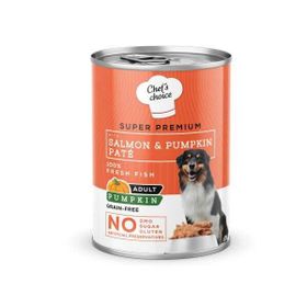 Chef's Choice 400 gr Kıyılmış Somonlu ve Pirinçli Köpek Konservesi