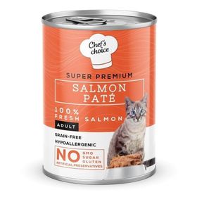 Chef's Choice 400 gr Tahılsız Somonlu Ezme Kedi Konservesi