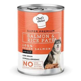 Chef's Choice 400 gr Tahılsız Somonlu Pirinçli Ezme Köpek Konservesi