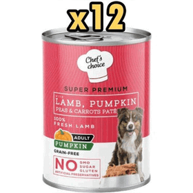 Chef's Choice 400 gr x 12 Adet Pumpkin Pate Kuzu Balkabak ve Sebzeli Köpek Yaş Maması
