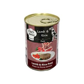 Chef's Choice 6x400 gr Köpek Kuzu Pirinç Ezme Konservesi