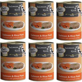 Chef's Choice 6x400 gr Somonlu Pirinçli Ezme Köpek Konservesi