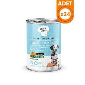 Chef's Choice Kıyılmış Kuzu Etli ve Balkabaklı 24x400 gr Yavru Köpek Konservesi