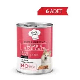 Chef's Choice Kıyılmış Kuzulu ve Pirinçli 6x400 gr Yetişkin Köpek Konservesi