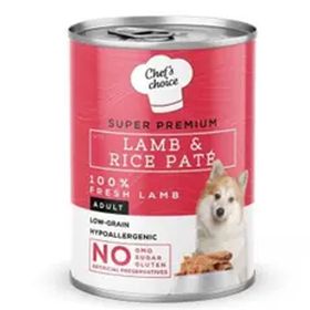 Chef's Choice Kuzulu Pirinçli Ezme 400 gr Konserve Yetişkin Köpek Maması