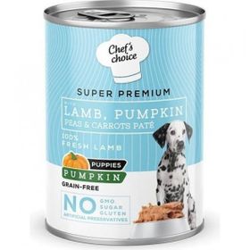 Chef's Choice Kuzulu ve Bal Kabaklı Tahılsız Ezme 400 gr Yavru Köpek Konservesi