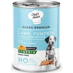 Chefs Choice Pumpkin Pate Puppy Kuzu Balkabaklı 400 gr Yavru Köpek Yaş Maması