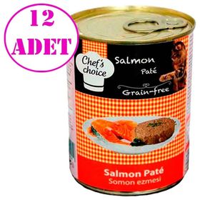 Chef's Choice Somonlu Ezme Tahılsız 400 gr Kedi Konserve Maması 12 adet