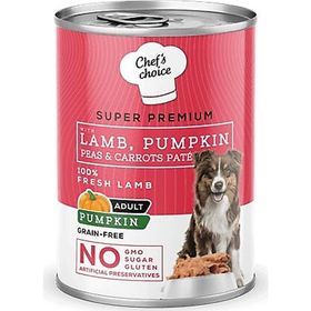 Chef's Choice Tahılsız Kuzulu Balkabaklı Ezme 400 gr Konserve Köpek Maması