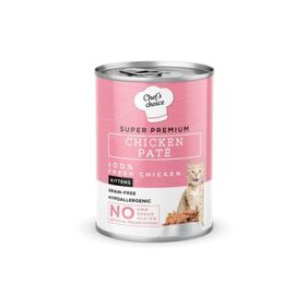 Chef's Choise Chıcken Pate Tavuk Etli Kıyılmış 400 gr Yavru Kedi Maması