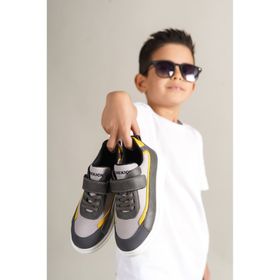 Chekich 1015 Star X Gri Beyaz Sarı Çocuk Ayakkabı