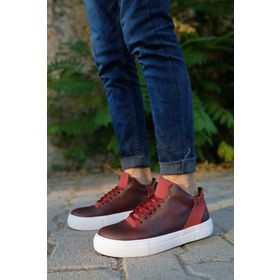 Chekich CH004 Cbt Hıde Bordo Erkek Günlük Ayakkabı