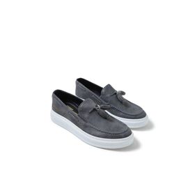 Chekich CH127 Cbt Loafer-X Antrasit Renk Kalın Taban Loafer Model Erkek Klasik Ayakkabı