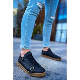Chekich CH191 CKT Side Buckle Siyah Erkek Günlük Ayakkabı