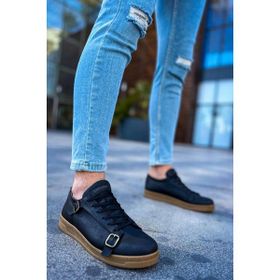 Chekich CH191 CKT Side Buckle Siyah Erkek Günlük Ayakkabı