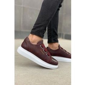 Chekich CH251 CBT Mirror Bordo - Beyaz Renk Erkek Günlük Ayakkabı