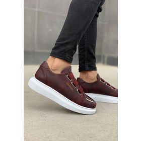 Chekich CH251 CBT Mirror Bordo - Beyaz Renk Erkek Günlük Ayakkabı