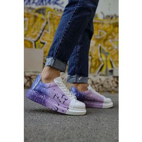 Chekich CH254 Cbt Pittura 447 Beyaz Mor Erkek Günlük Ayakkabı