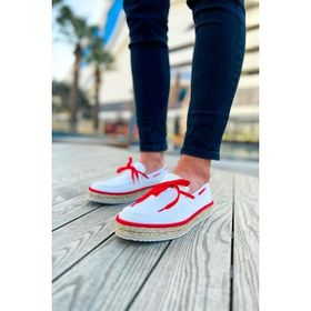 Chekich CH311 Espadril Beyaz Kırmızı Erkek Günlük Ayakkabı