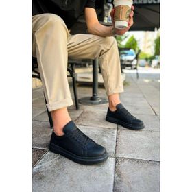 Chekich CH979 Santoni Crt Siyah Erkek Spor Ayakkabı