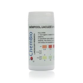 ChemBio Havuz PH Sertlik Klor Alkalinite 50 Adet Test Kiti