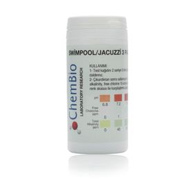 ChemBio Havuz PH Sertlik Klor Alkalinite 50 Adet Test Kiti