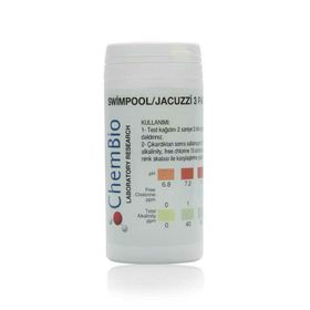 ChemBio Havuz PH Sertlik Klor Alkalinite 50 Adet Test Kiti