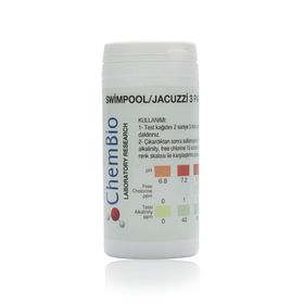 ChemBio Havuz PH Sertlik Klor Alkalinite 50 Adet Test Kiti
