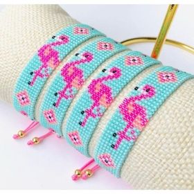 Cherry Design Flamingo Miyuki Bileklik