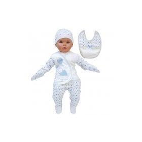 Chery Kalpli Açık Mavi 5 Parça Erkek Bebek Hastane Çıkış Seti