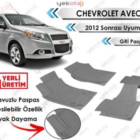 Chevrolet Aveo 2012 Sonrası Gri Havuzlu Paspas