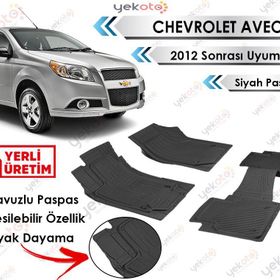Chevrolet Aveo 2012 Sonrası Siyah Havuzlu Paspas