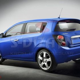 Chevrolet Aveo HB 2012 Üzeri 4 Parça Krom Cam Çıtası
