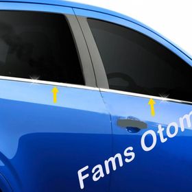 Chevrolet Aveo HB P.Çelik 2011 Üzeri 4 Parça Krom Cam Çıtası