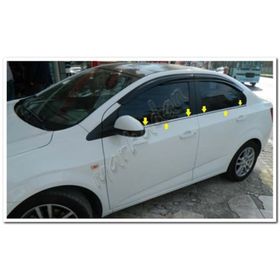 Chevrolet Aveo Sedan 2006-2011 4 Parça Paslanmaz Çelik Cam Çıtası