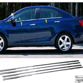 Chevrolet Aveo Sedan 2012 Üzeri 4 Parça Krom Cam Çıtası