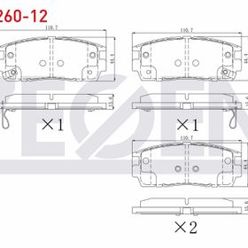 Chevrolet Captiva 2007/2012 Arka Fren Balatası