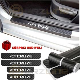 Chevrolet Cruze 4 Adet Karbon Kapı Eşiği Sticker