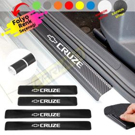 Chevrolet Cruze 4 Adet Karbon Kapı Eşiği Sticker