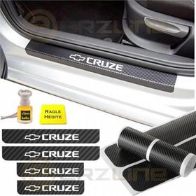 Chevrolet Cruze 4 Adet Karbon Kapı Eşiği Sticker