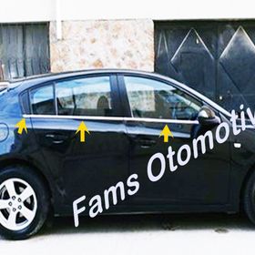 Chevrolet Cruze HB P.Çelik 2011 Üzeri 6 Parça Krom Cam Çıtası