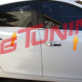 Chevrolet Cruze HB Takımı Paslanmaz Çelik 6 Parça Krom Cam Çıtası
