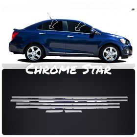 Chevrolet Cruze HB Takımı Paslanmaz Çelik 6 Parça Krom Cam Çıtası
