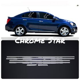 Chevrolet Cruze SD Takımı Paslanmaz Çelik 6 Parça Krom Cam Çıtası