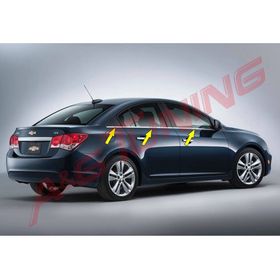 Chevrolet Cruze SD Takımı Paslanmaz Çelik 6 Parça Krom Cam Çıtası
