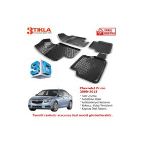 Chevrolet Cruze Sedan 2008-2013 Seti 3D Havuzlu Paspas