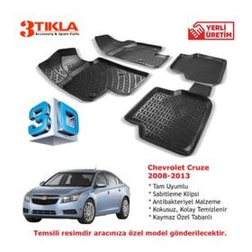 Chevrolet Cruze Sedan 2008-2013 Seti 3D Havuzlu Paspas
