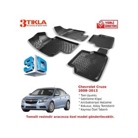Chevrolet Cruze Sedan 2008-2013 Seti 3D Havuzlu Paspas