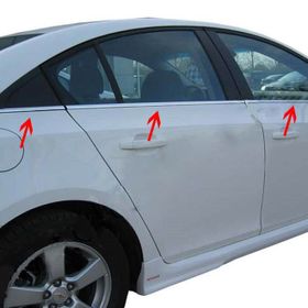Chevrolet Cruze Sedan 2009 Üzeri 6 Parça Paslanmaz Çelik Cam Çıtası
