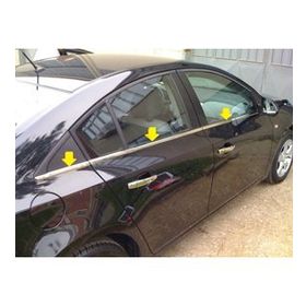 Chevrolet Cruze Sedan 2009 Üzeri 6 Parça Paslanmaz Çelik Cam Çıtası